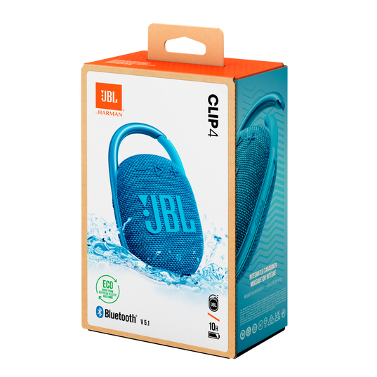 JBL Clip 4 Eco - Blue - Ultra-portable Waterproof Speaker - Detailshot 5